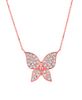 Diamond butterfly necklace