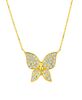 Diamond butterfly necklace