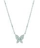 Diamond butterfly necklace