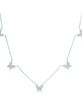 Diamond butterfly necklace