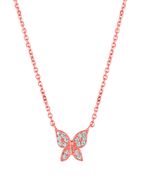 Diamond butterfly necklace