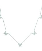 Diamond butterfly necklace