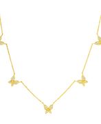 Diamond butterfly necklace