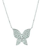 Diamond butterfly necklace