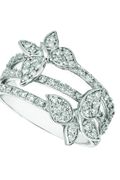 Diamond butterfly ring