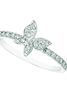 Diamond butterfly ring