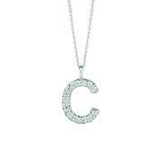 Diamond C necklace