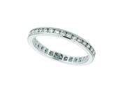 Diamond Channel Set ETERNITY Band, 14K W. Gold
