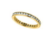 Diamond Channel Set ETERNITY Band, 14K Y. GOLD