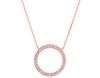 Diamond circle necklace