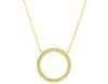 Diamond circle necklace