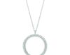 Diamond circle necklace