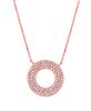 Diamond circle necklace