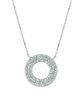 Diamond circle necklace