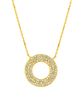 Diamond circle necklace