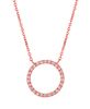 Diamond circle necklace
