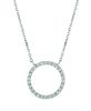 Diamond circle necklace