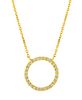 Diamond circle necklace