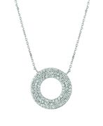 Diamond circle necklace