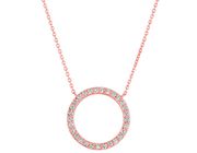 Diamond circle necklace