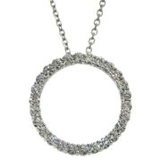Diamond Circle Necklace