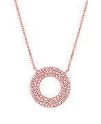 Diamond circle necklace