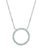 Diamond circle necklace
