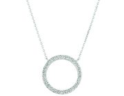 Diamond circle necklace