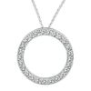 Diamond Circle Necklace Pendant