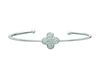 Diamond clover bangle