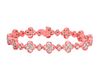 Diamond clover bracelet