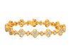Diamond clover bracelet