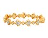 Diamond clover bracelet