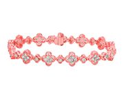 Diamond clover bracelet