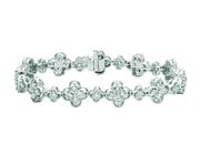 Diamond clover bracelet