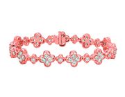 Diamond clover bracelet