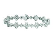 Diamond clover bracelet