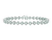 Diamond clover leaf bracelet