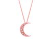 Diamond crescent moon necklace