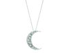 Diamond crescent moon necklace