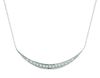 Diamond crescent moon necklace
