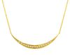Diamond crescent moon necklace
