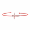 Diamond cross bangle