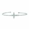 Diamond cross bangle