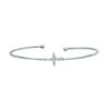 Diamond cross bangle