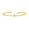 Diamond cross bangle