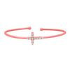 Diamond cross bangle