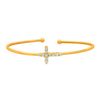 Diamond cross bangle