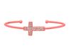 Diamond cross bangle