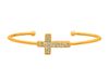 Diamond cross bangle